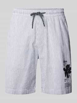 S.Oliver RED LABEL Regular fit bermuda met motief- en statementprint