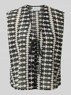 JAKE*S STUDIO WOMAN Relaxed fit blouse met vetersluiting