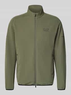 EA7 Emporio Armani Regular fit sweatjack met logoprint model 'Ventus'