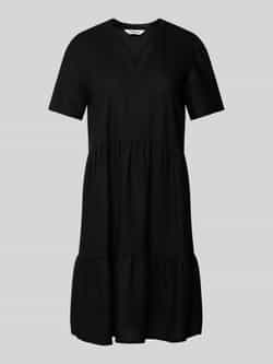 Only Comfort fit vrijetijdsjurk van mix van viscose en linnen model 'TIRI-CARO'