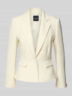 Marc Cain Slim fit blazer met reverskraag en klepzakken