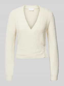 Jake*s Collection Cardigan in wikkellook met V-hals