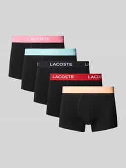 Lacoste Boxershort met elastische band met label in een set van 5 stuks