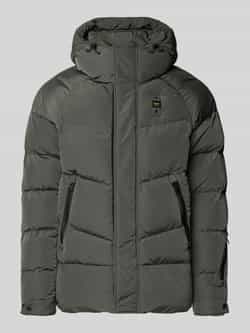 Blauer Usa Gewatteerd jack met labelpatch model 'CROWN