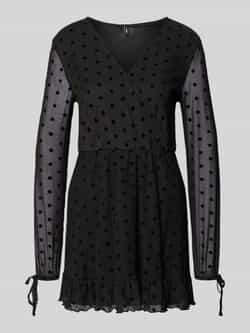 Only Getailleerde vrijetijdsjurk met diepe V-hals model 'WRAP DRESS'