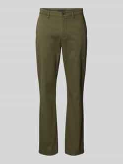 Tommy Hilfiger Chino DENTON CHINO SATIN met achterzakken met knoop logo-borduursel