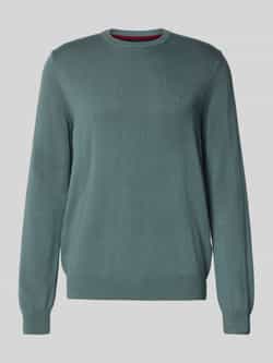 Christian Berg Men Regular fit gebreide pullover van mix van katoen en wol