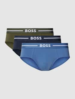 Boss Slip met elastische band met label in een set van 3 stuks