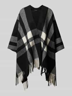 Opus Poncho met franjes model 'Atano'