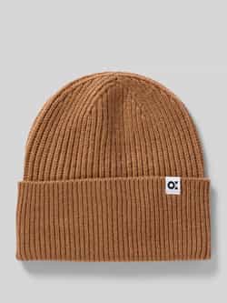 Opus Beanie met labeldetail model 'Afemina'