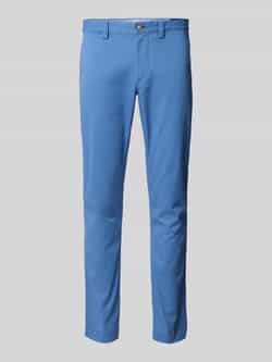 Ralph Lauren Blauwe Katoenen Chino Slim Fit Broek Blue Heren