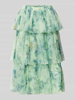 Lace & Beads Knielange rok met volants