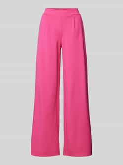 Ichi Wide leg stoffen broek met elastische band model 'KATE'