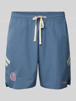 PROHIBITED Regular fit korte broek met label- en logostitching