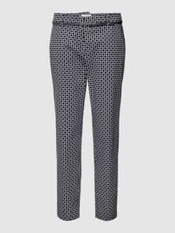 Christian Berg Woman Regular fit stoffen broek met all-over motief