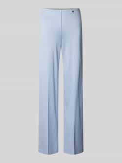 Marc Cain Straight leg pantalon met labelapplicatie