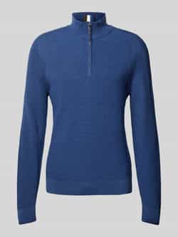 BRAX Gebreide pullover met opstaande kraag model 'Steffen'