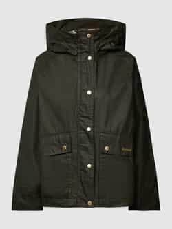 Barbour Jack met opstaande kraag en capuchon model 'Wax'