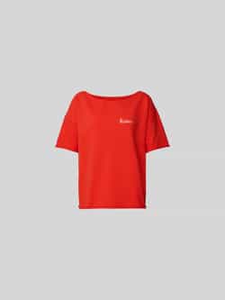 Oversized T-shirt met labelstitching