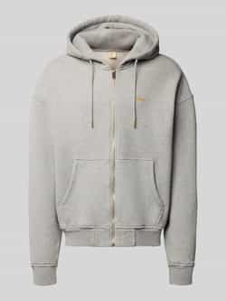 BLKVIS Sweatjack met labelstitching en kangoeroezak