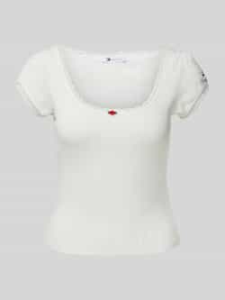 Tommy Jeans T-shirt in gebreide look model 'POINTELLE'