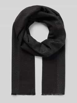 Christian Berg Men Sjaal van viscose met franjes