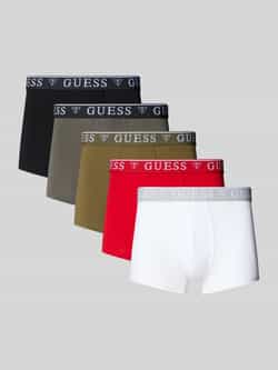 Guess Boxershort met label in band in een set van 5 stuks