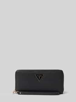 Guess Laurel Slg Medium Zi Portemonnee Zwart Black Dames