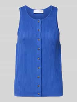 Selected Femme Regular fit gebreide top van viscosemix model 'TRIXIE'
