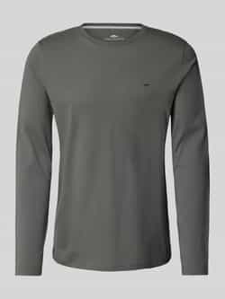 FYNCH-HATTON Shirt met lange mouwen met logo-borduursel op de borst