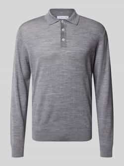 Manuel Ritz Regular fit poloshirt van scheerwol