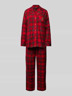 Lauren Ralph Lauren Comfort fit pyjama met geborduurde borstzak