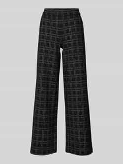 Christian Berg Woman Stoffen broek in bouclélook