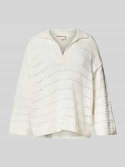 Smith and Soul Gebreide pullover met ajourpatroon