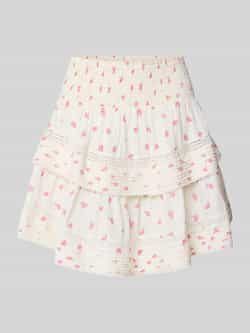 NEO NOIR Minirok met smokdetails model 'Kenia Fleurie'