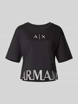 Armani Exchange T-shirt met labeldetail