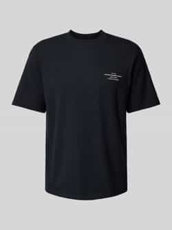 Jack & Jones Premium Regular fit T-shirt van katoenmix met rubberen print