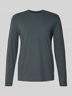 Christian Berg Men Shirt met lange mouwen en geribde ronde hals