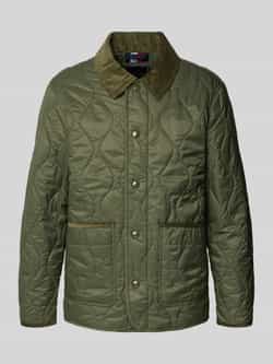 Tommy Hilfiger Regular fit gewatteerd jack met corduroy kraag