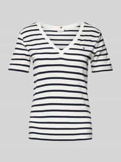 Tommy Hilfiger T-shirt SLIM CODY V-NK SS met geborduurd logo