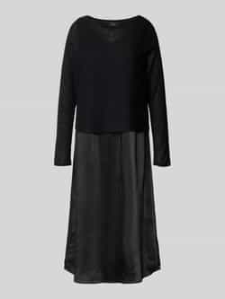 S.Oliver BLACK LABEL Soepele vrijetijdsjurk met een korte pullover met wol