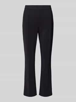 RAFFAELLO ROSSI Bootcut stoffen broek met vaste persplooien model 'MACY'