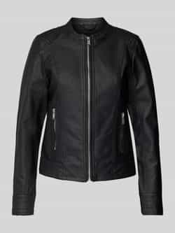 B.Young imitatieleren bikerjack BYACOM zwart