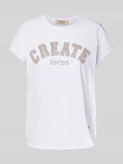 MOS MOSH T-shirt met labelprint model 'Celli'