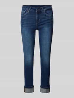 Liu Jo Skinny Jeans Monroe met Strass Stenen Blue Dames