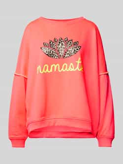 Miss goodlife Oversized sweatshirt met ribboorden