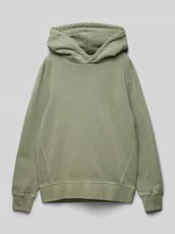 Tom Tailor Comfort fit hoodie van puur katoen met print aan de achterkant