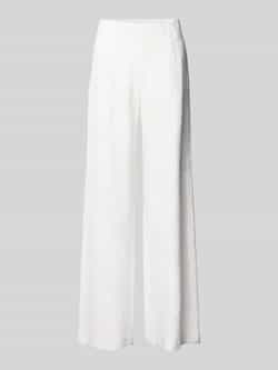 RAFFAELLO ROSSI Wide leg stoffen broek met gehaakt kant model 'ELAINE'