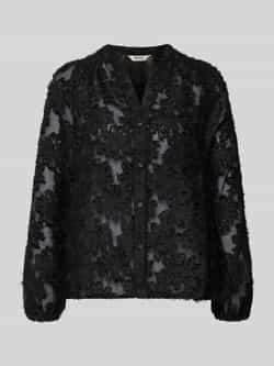 Only Regular fit blouse met lange mouwen en V-hals model 'KORSA'