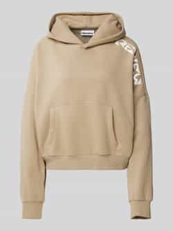 Review Hoodie met labelprint